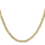 Gold (10K & 14K) Open Concave Curb Chain - 14k Yellow Gold / 16 in / 3.8 mm