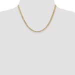 Gold (10K & 14K) Open Concave Curb Chain - 14k Yellow Gold / 18 in / 3.8 mm