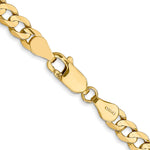 Gold (10K & 14K) Open Concave Curb Chain - 14k Yellow Gold / 16 in / 4.5 mm