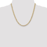 Gold (10K & 14K) Open Concave Curb Chain - 14k Yellow Gold / 20 in / 4.5 mm
