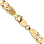Gold (10K & 14K) Open Concave Curb Chain - 14k Yellow Gold / 16 in / 5.25 mm