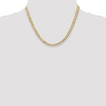 Gold (10K & 14K) Open Concave Curb Chain - 14k Yellow Gold / 18 in / 5.25 mm