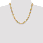 Gold (10K & 14K) Open Concave Curb Chain - 14k Yellow Gold / 20 in / 6.75 mm