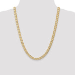 Gold (10K & 14K) Open Concave Curb Chain - 14k Yellow Gold / 24 in / 6.75 mm