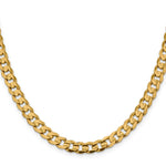 Gold (10K & 14K) Open Concave Curb Chain - 14k Yellow Gold / 20 in / 7.5 mm