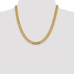 Gold (10K & 14K) Open Concave Curb Chain - 14k Yellow Gold / 20 in / 7.5 mm