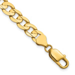 Gold (10K & 14K) Open Concave Curb Chain - 14k Yellow Gold / 20 in / 7.5 mm