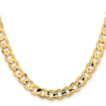 Gold (10K & 14K) Open Concave Curb Chain - 14k Yellow Gold / 20 in / 8.5 mm