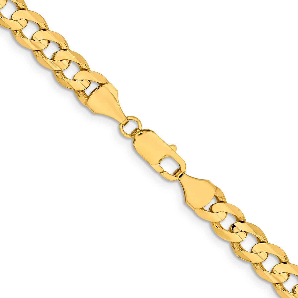 Gold (10K & 14K) Open Concave Curb Chain - 14k Yellow Gold / 20 in / 8.5 mm