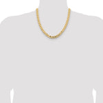 Gold (10K & 14K) Open Concave Curb Chain - 14k Yellow Gold / 20 in / 8.5 mm