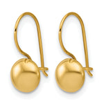 Leslie's Gold Polished Bead Drop Earrings - 14k Yellow Gold
