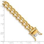 14K 8 inch 8.6mm Hand Polished Fancy Link Bracelet