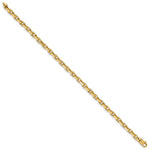 14k Yellow Gold 4.2mm Hand Polished Fancy Link Bracelet, view 2 - 8 in