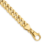 14k Yellow Gold 8.5 inch 10mm Hand Polished Fancy Link Bracelet