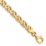 14k Yellow Gold 8 inch 6.1mm Hand Polished Fancy Link Bracelet