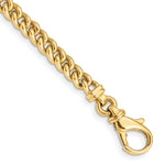 14k Yellow Gold 8 inch 4.5mm Hand Polished Fancy Link Bracelet