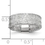 Leslie's Gold Stretch Ring - 14k Gold with White Rhodium / Rhodium Silver Tone