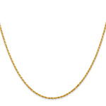 Gold (10K & 14K) Diamond-Cut Machine-Made Rope Chain - 14k Yellow Gold / 14 in / 1.3 mm