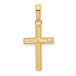 Gold Latin Cross Pendant - 14k Yellow Gold / Small / 23x11mm