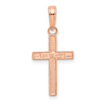 Gold Latin Cross Pendant - 14k Rose Gold / Small / 23mm