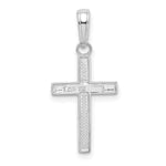 Gold Latin Cross Pendant - 14k White Gold / Small / 23mm
