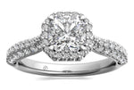 Lucy Asscher Cut Lab Grown Diamond 18Kt White Gold Engagement Ring - View 3