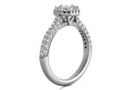 Lucy Asscher Cut Lab Grown Diamond 14Kt White Gold Engagement Ring - View 2