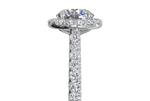 Leah Round Cut Lab Grown Diamond 18Kt White Gold Engagement Ring - View 2