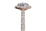 Leah Round Cut Lab Grown Diamond 18Kt Rose Gold Engagement Ring - View 2