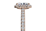 Leah Radiant Cut Lab Grown Diamond 18Kt Rose Gold Engagement Ring - View 2