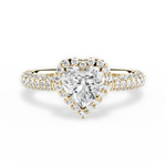 Lucy Heart Cut Lab Grown Diamond 18Kt Yellow Gold Engagement Ring
