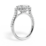 Hannah Marquise Cut Lab Grown Diamond 18Kt White Gold Engagement Ring - View 4