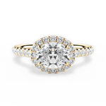 Hannah Oval Cut Lab Grown Diamond 18Kt Yellow Gold Engagement Ring