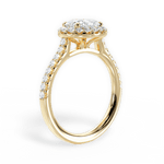 Hannah Oval Cut Lab Grown Diamond 18Kt Yellow Gold Engagement Ring - View 4