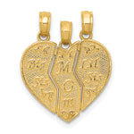 14k 3-Piece Break-apart BIG SIS-MOM-LIL SIS Charm