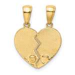 14k BIG SISTER-LITTLE SISTER 2-Piece Break-apart Charm