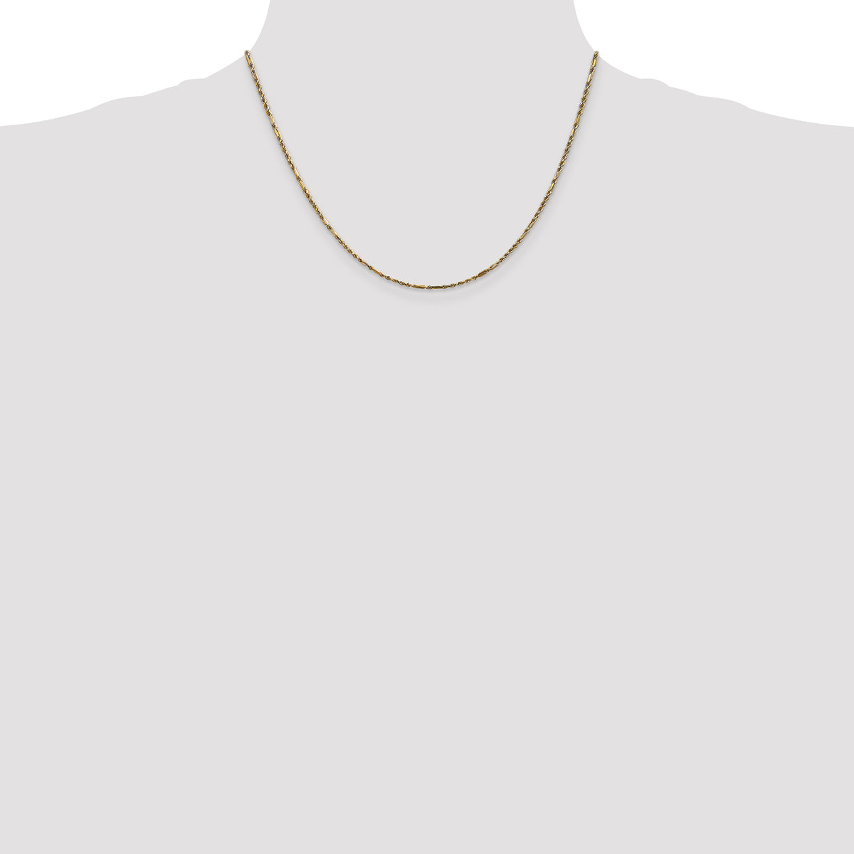 Gold (14K) Diamond-Cut Milano Rope Chain - 14k Yellow Gold / 18 in / 1.8 mm