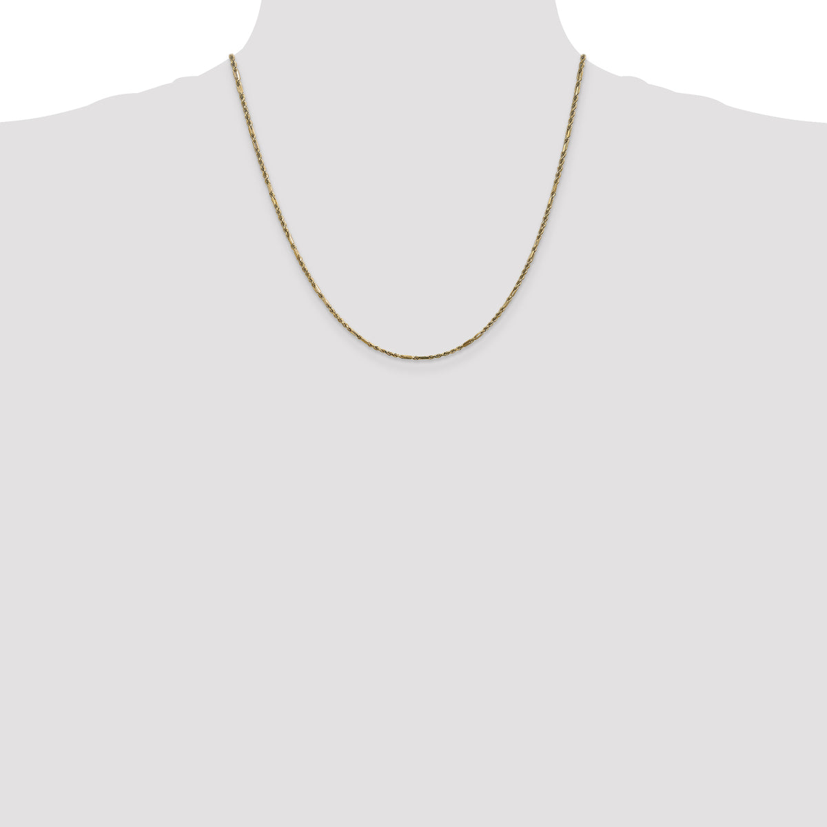 Gold (14K) Diamond-Cut Milano Rope Chain - 14k Yellow Gold / 20 in / 1.8 mm