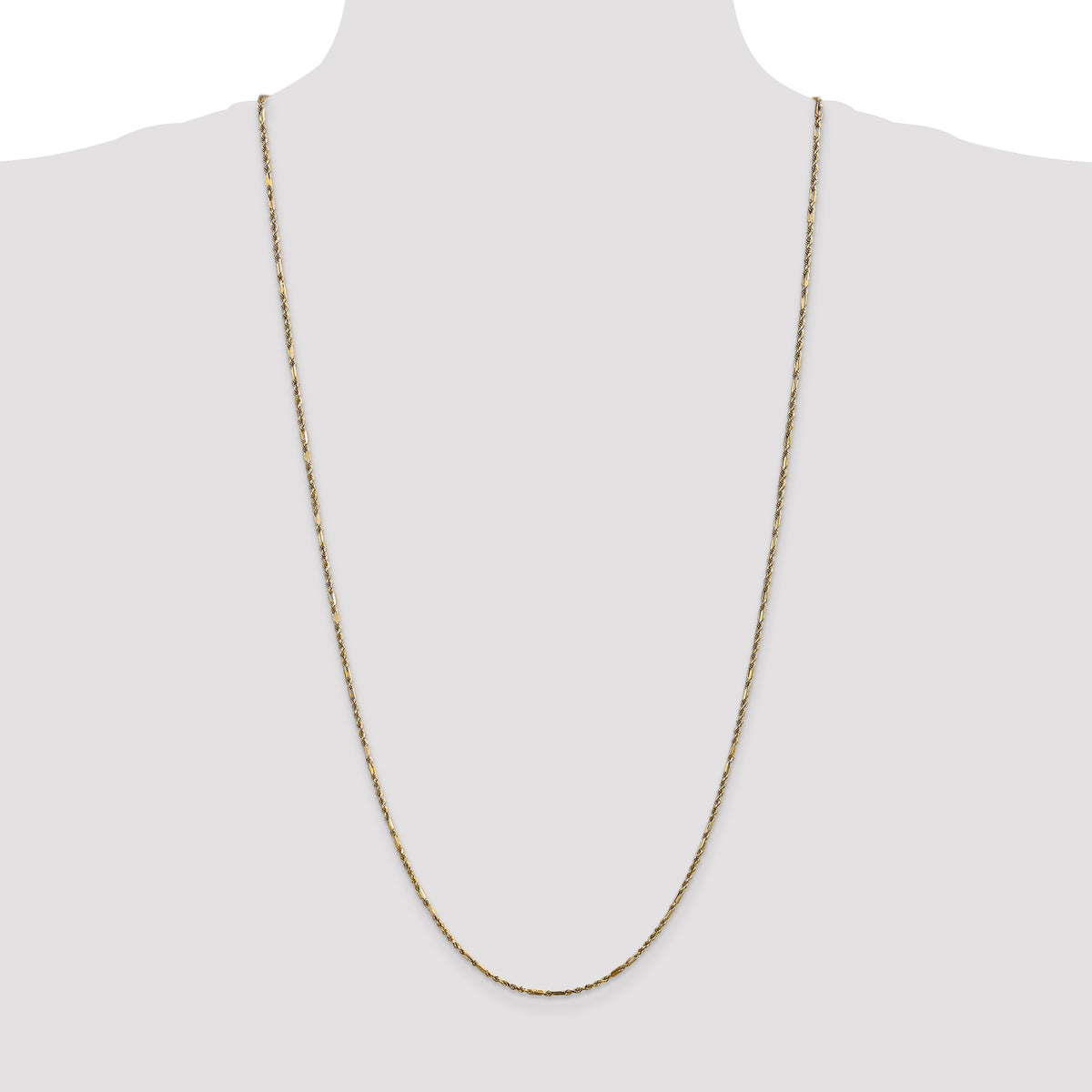 Gold (14K) Diamond-Cut Milano Rope Chain - 14k Yellow Gold / 30 in / 1.8 mm