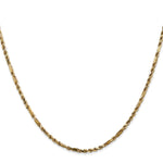 Gold (14K) Diamond-Cut Milano Rope Chain - 14k Yellow Gold / 16 in / 2.25 mm