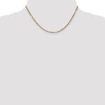 Gold (14K) Diamond-Cut Milano Rope Chain - 14k Yellow Gold / 16 in / 2.25 mm