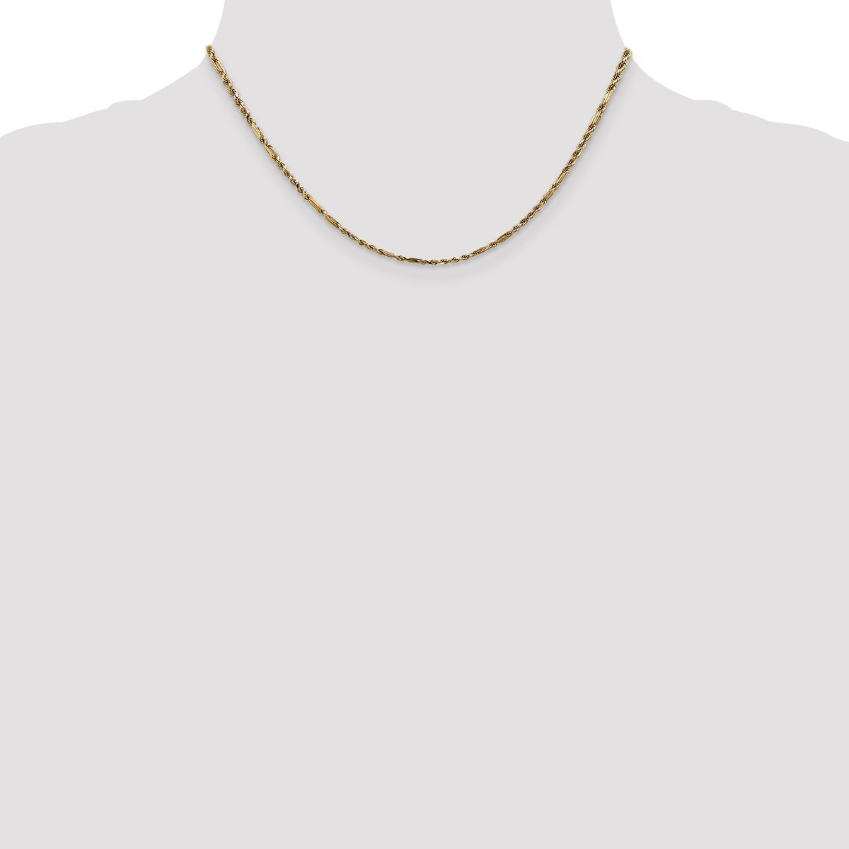 Gold (14K) Diamond-Cut Milano Rope Chain - 14k Yellow Gold / 16 in / 2.25 mm
