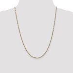 Gold (14K) Diamond-Cut Milano Rope Chain - 14k Yellow Gold / 24 in / 2.25 mm
