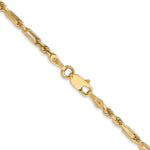 Gold (14K) Diamond-Cut Milano Rope Chain - 14k Yellow Gold / 16 in / 2.5 mm
