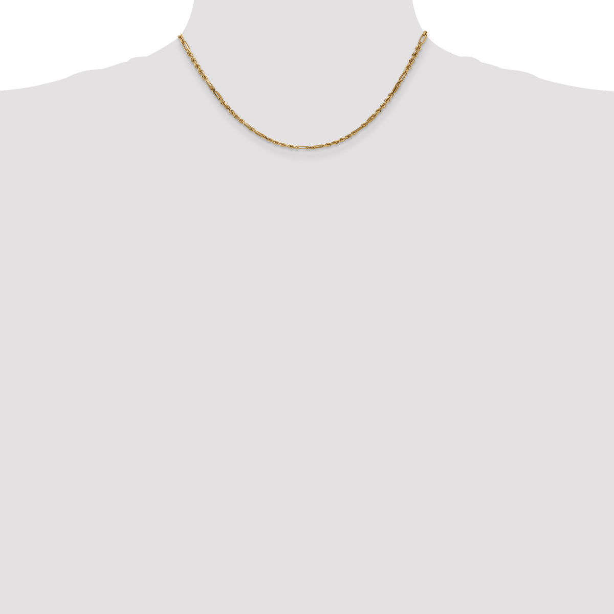 Gold (14K) Diamond-Cut Milano Rope Chain - 14k Yellow Gold / 16 in / 2.5 mm
