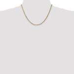 Gold (14K) Diamond-Cut Milano Rope Chain - 14k Yellow Gold / 18 in / 2.5 mm