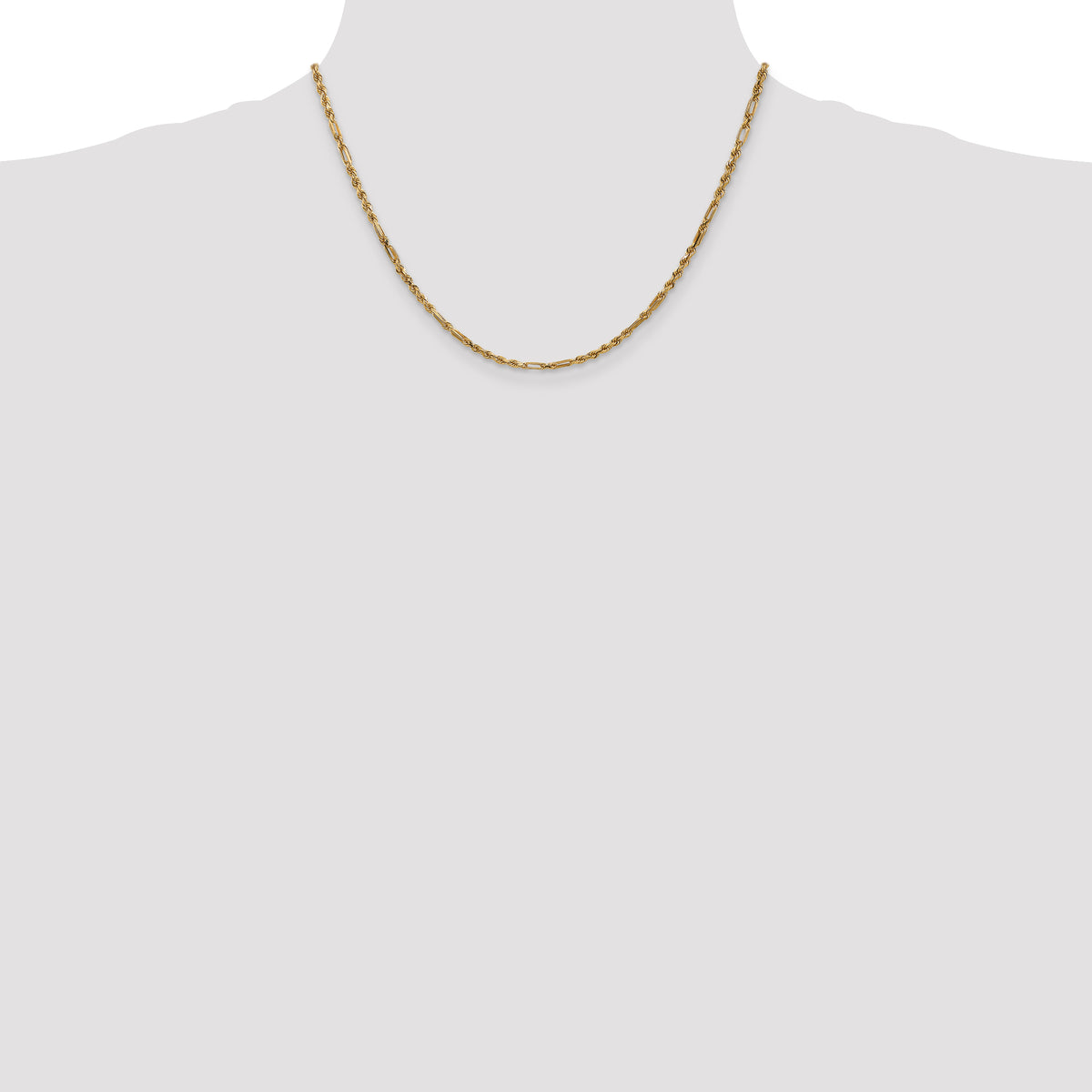Gold (14K) Diamond-Cut Milano Rope Chain - 14k Yellow Gold / 18 in / 2.5 mm
