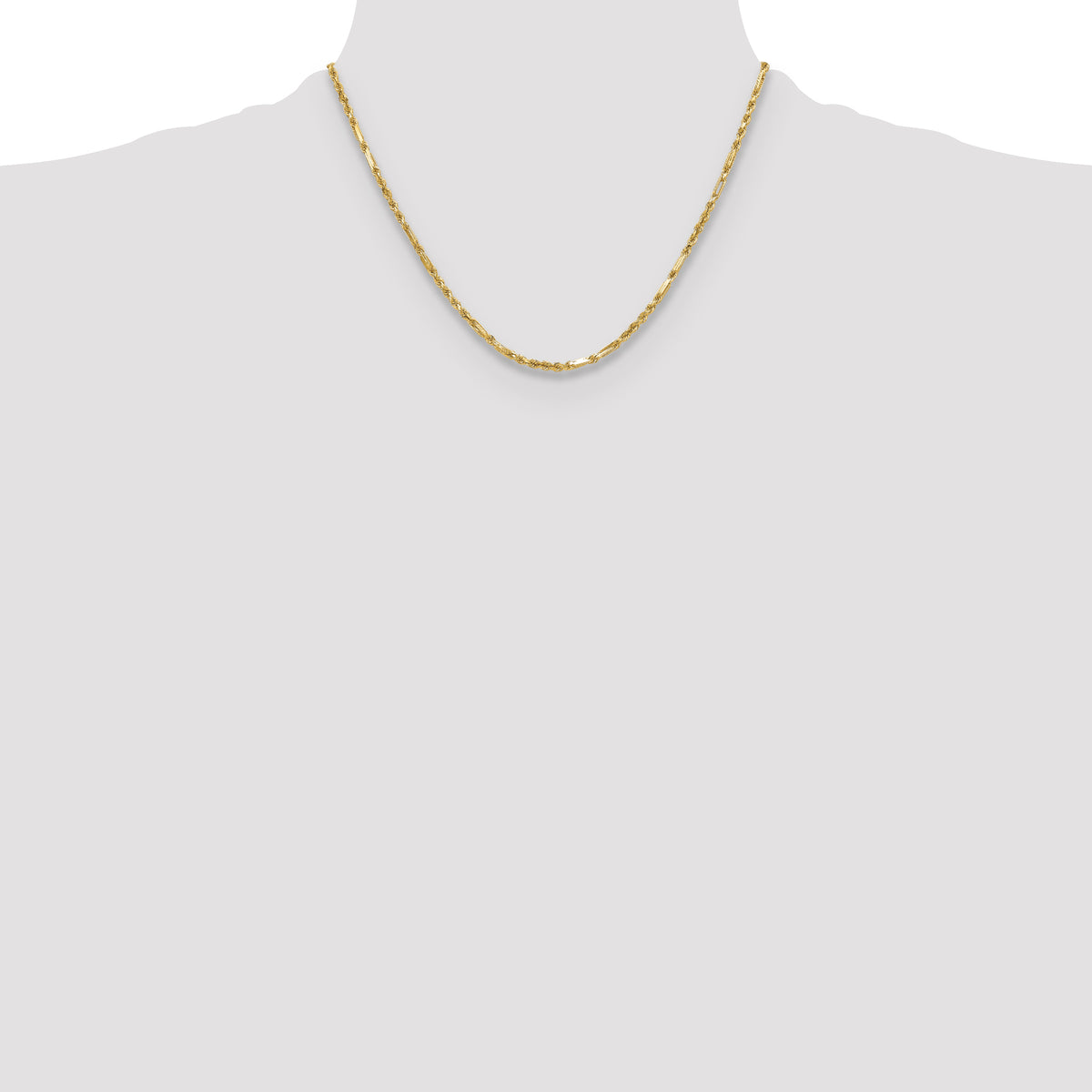 Gold (14K) Diamond-Cut Milano Rope Chain - 14k Yellow Gold / 18 in / 2.75 mm