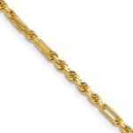 Gold (14K) Diamond-Cut Milano Rope Chain - 14k Yellow Gold / 16 in / 2.75 mm