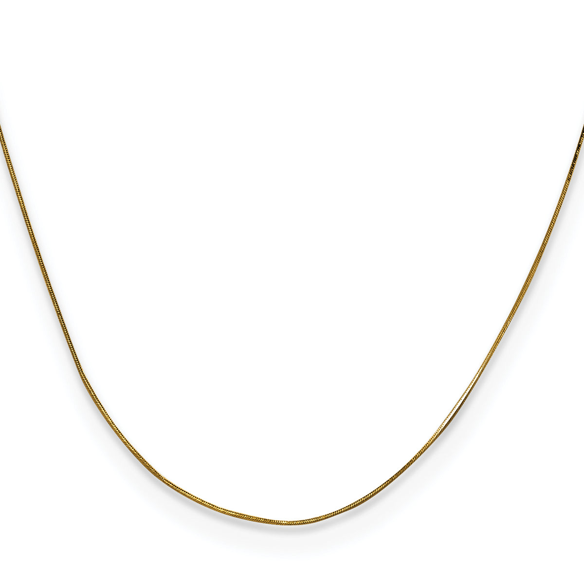 Gold Octagonal Snake Chain - 14k Yellow Gold / 16 in / 0.5 mm